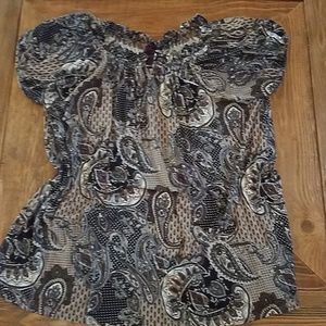 Cute Paisley Print Top